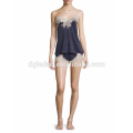 Camisole with lace sexy lady pajamas with shirts fashion sleep wear